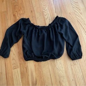 Brandy Melville black crop top one-size